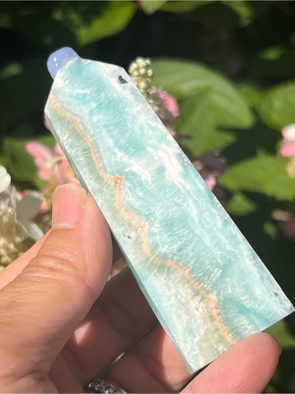Hemimorphite (6) tower | crystal